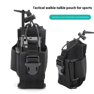 Outdoor Tactical Walkie Talkie Storage Bag, Tactical Equipment, Adjustable Size, Durable & Portable Design, Ideal for Hiking & Camping Essentials