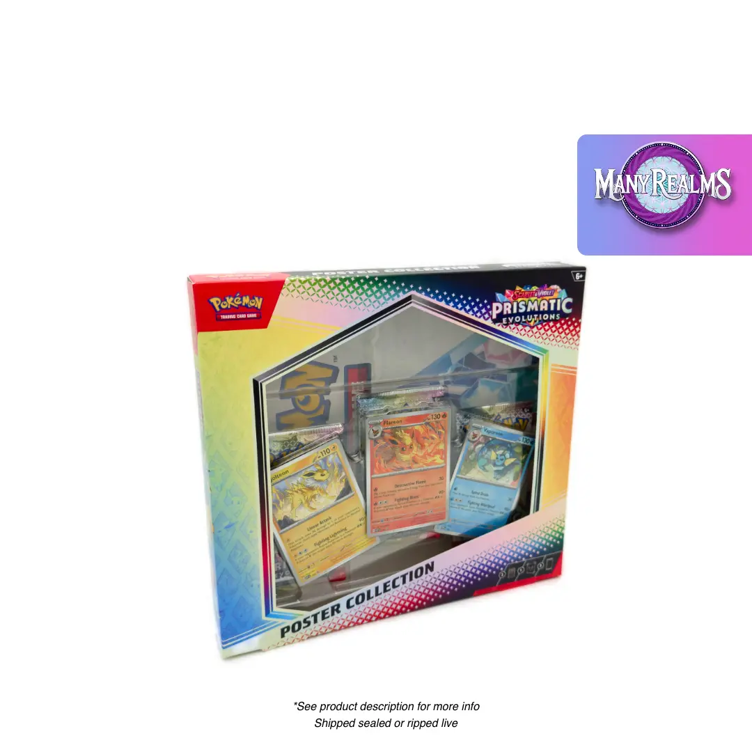 Prismatic Evolutions Poster Collection 3-Pack + Poster and Promos