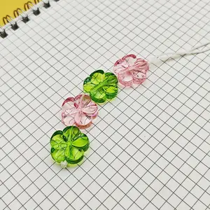 1 Piece Summer Dopamine Four Leaf Clover Phone Strap, Pink & Green Contrast Lucky Clover Beads, Anti-Lost Pendant for Girls' Daily Use