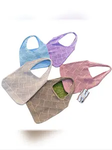 Casual Women's Crochet Tote Bag, Floral Pattern Hollow Weave Shoulder Bag for Daily Shopping, Trendy and Stylish All Seasons Accessory Crossbody Crochet Bags