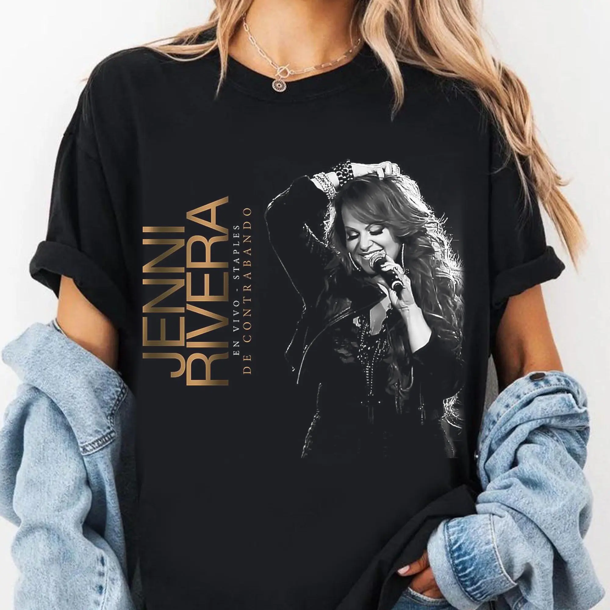 Jenni Rivera Jenni Music and Rivera Men&Women T-Shirt Unisex