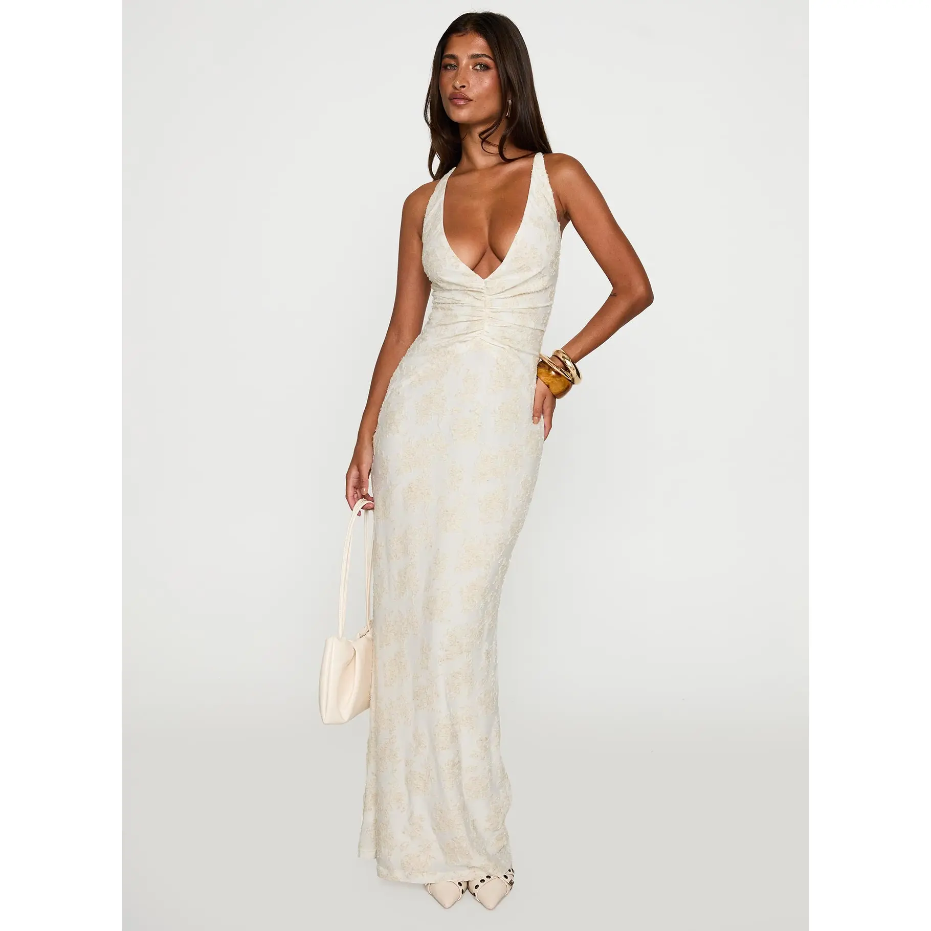 Starcrossed Halter Maxi Dress Cream - TikTok Shop Starcrossed Halter Maxi Dress Cream - TikTok Shop