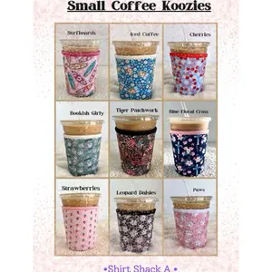 Iced Coffee Koozies for 16-18 oz Cups – On-the-Go Accessory to Keep Drinks Cold Stylish Drinkware