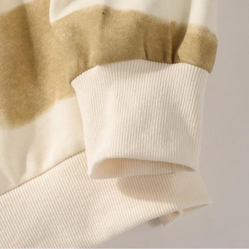 Autumn New Men's Sweatshirt, Loose Casual Versatile Youthful Stylish Long Sleeve T-Shirt, Crew Neck Heavyweight Pullover Sweatshirt, Tie-Dye Striped Color Block Long Sleeve T-Shirt, Unisex Trendy Base Shirt, Soft Comfortable Fabric, Suitable for Everyday