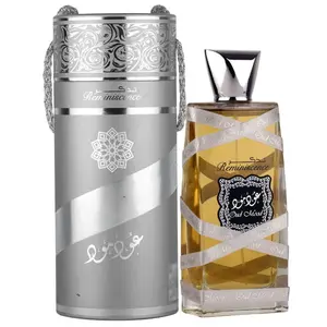 Lattafa Oud Mood Reminiscence Unisex Eau de Parfum Spray 3.4 Ounce Amber Fragrance with Raspberries Oranges & Saffron Notes