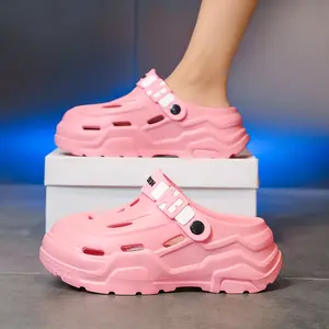 Women's Chunky Platform Clogs Cushioned Durable Slip On Summer Daily & Vacation Slippers