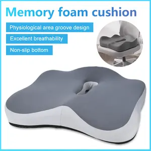 Ergonomic Memory Foam Coccyx Cushion - Office Chair Support, Washable, Wheelchair and Car Seat Comfort Contour Design | Soft Seat Pad