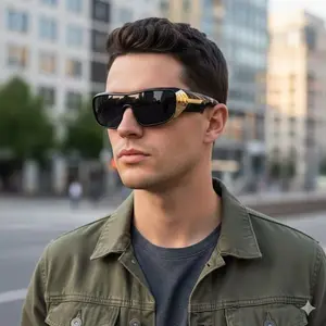 Best-Selling Men’s Sunglasses — European & American Street Style, Internet‑Famous Model