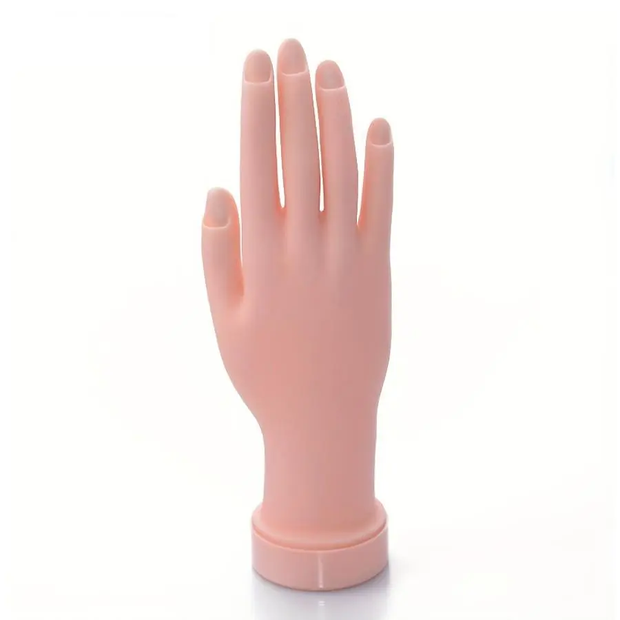 Flexible Soft Manicure Fake Hand Model, Nail Art Practice Hand, Professional Manicure Training Tool, Nail Art Tools for Beauty Salon, Nail Art Design, Nail Art Equipment