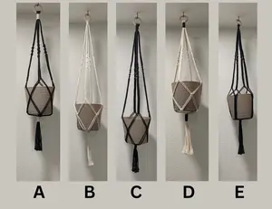 Macrame Plant Hanger - Handmade Macrame Hanging Planter