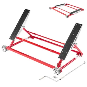 VEVOR Portable Car Lift, 4400 lbs Capacity, Heavy Duty Steel Quick Lift with 23" Max Height, Adjustable Width and Wheels, Manual Lifting for Cars, Compact SUVs, Mini Trucks, Home Garage or Shop Use