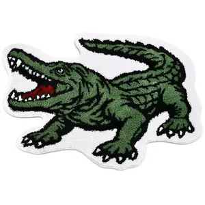 Faux Alligator Rug - Non-Slip Animal-Themed Carpet for Room Area Rugs Playroom Decor & Bath Mat - Cute Floor Mat for Safety