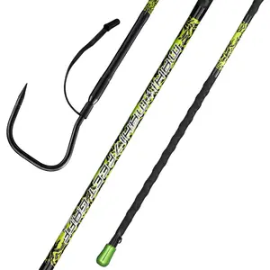 Saltwater Fishing Gaff with 4-Inch Stainless Steel Fishing Hook Solid Fiberglass Available in 3'/ 4'8''/ 7'