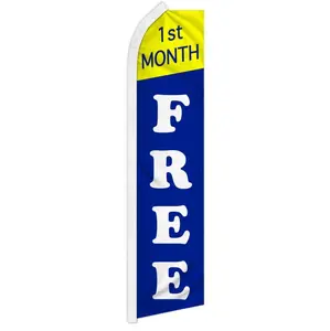 Polyester Curved Sleeve Super Pole Advertising Banner - Attention-Grabbing Backdrop for Home & Festive Party Supplies (1st Month Free Offer), Advertising Banners