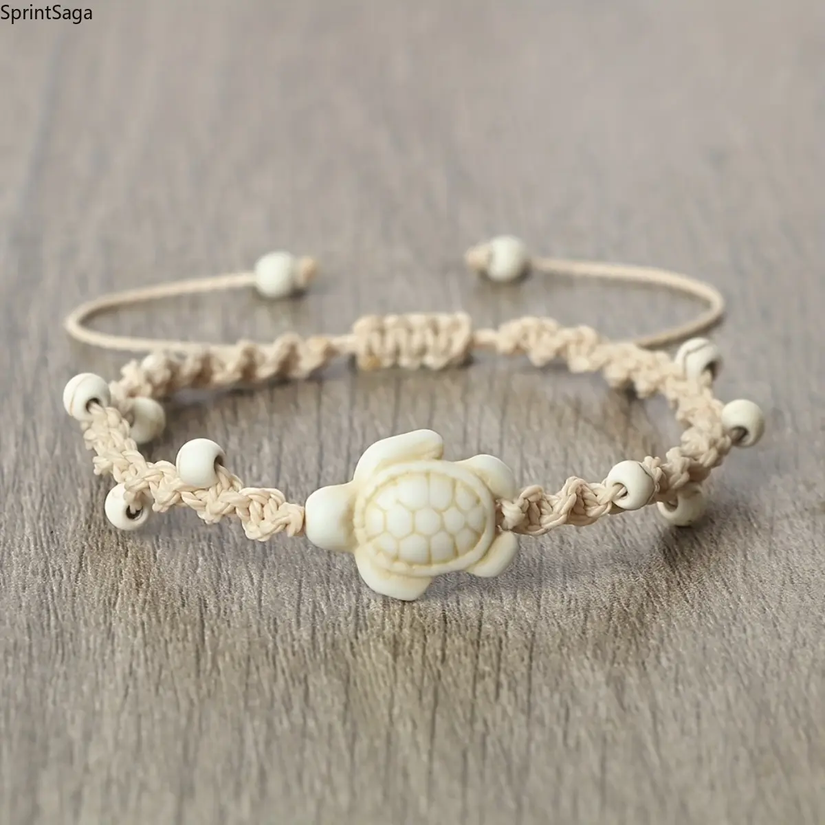 Colorful Wax-Thread Braided Turtle Bracelet Jewelry & Bag Charm, Waterproof for Seaside Vacations, Outdoor Activities