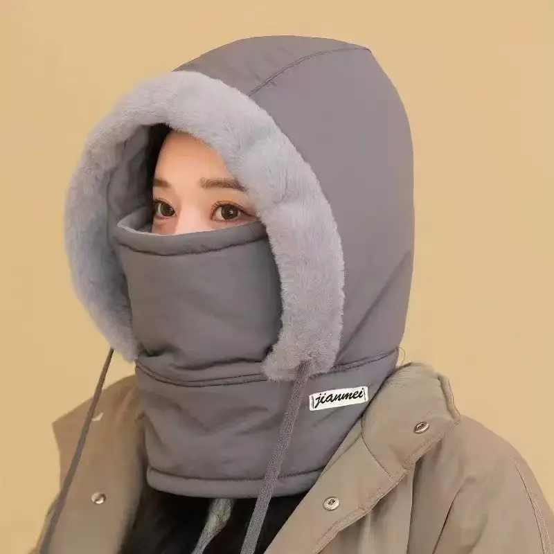 Winter Conqueror 3-in-1 Warm Plush Hood, Windproof and Waterproof, Adjustable, For Men and Women, Dark Blue TikTok, Black Friday