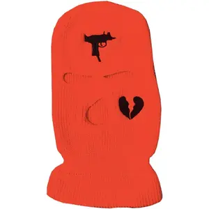 3 Hole Uzi Balaclava Knitted Full  Cover Ski Mask Winter Windproof  Warmer Thermal Cycling for Men Women