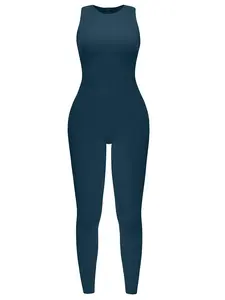 Women's Sexy Bodycon Round Neck Tank Top Going Out Daily One Piece Jumpsuit