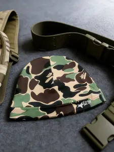 New Camouflage Cold Hat Street Hip-Hop Style Casual Unisex Letter Embroidery Cap, Fashionable and Versatile Headwear for Men and Women Embroidered Hat