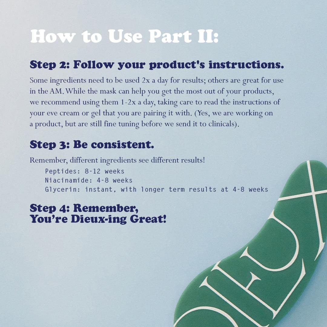 Forever Eye Mask - The Original 100% Silicone Eye Masks for Under-Eye Hydration - Reusable, Durable, & Lightweight for Eye Gels & Eye Serums