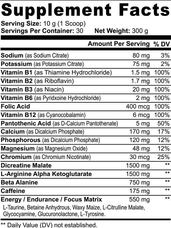 PureSync - Nitric Shock Pre-Workout Powder (Fruit Punch) - 0.66lb 30 Scoop