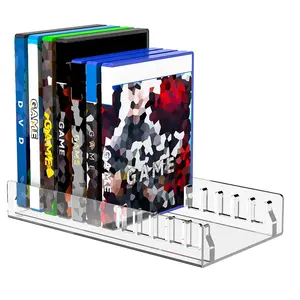 Ps4 & Ps5 Game Disc Storage Rack, 2-Piece Set for Organizing and Displaying Games, Vertical Stand for Console Accessories