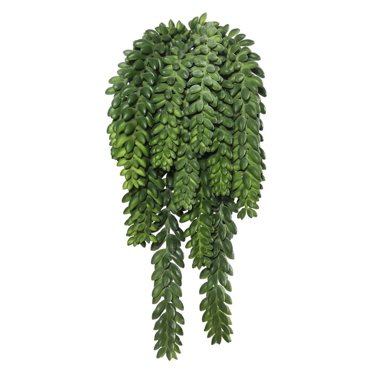 212 MAIN 14-Count Plastic Artificial Flower Plant Donkey's Tail Bush with 1311 Bean Succulents, 13-in Decorative Accent for Home, Garden Indoor-Outdoor Use, 13 Inches