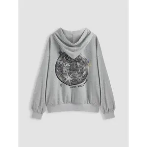 Cider [size 2-10] Terry Party WorldWide Graphic Hoodie