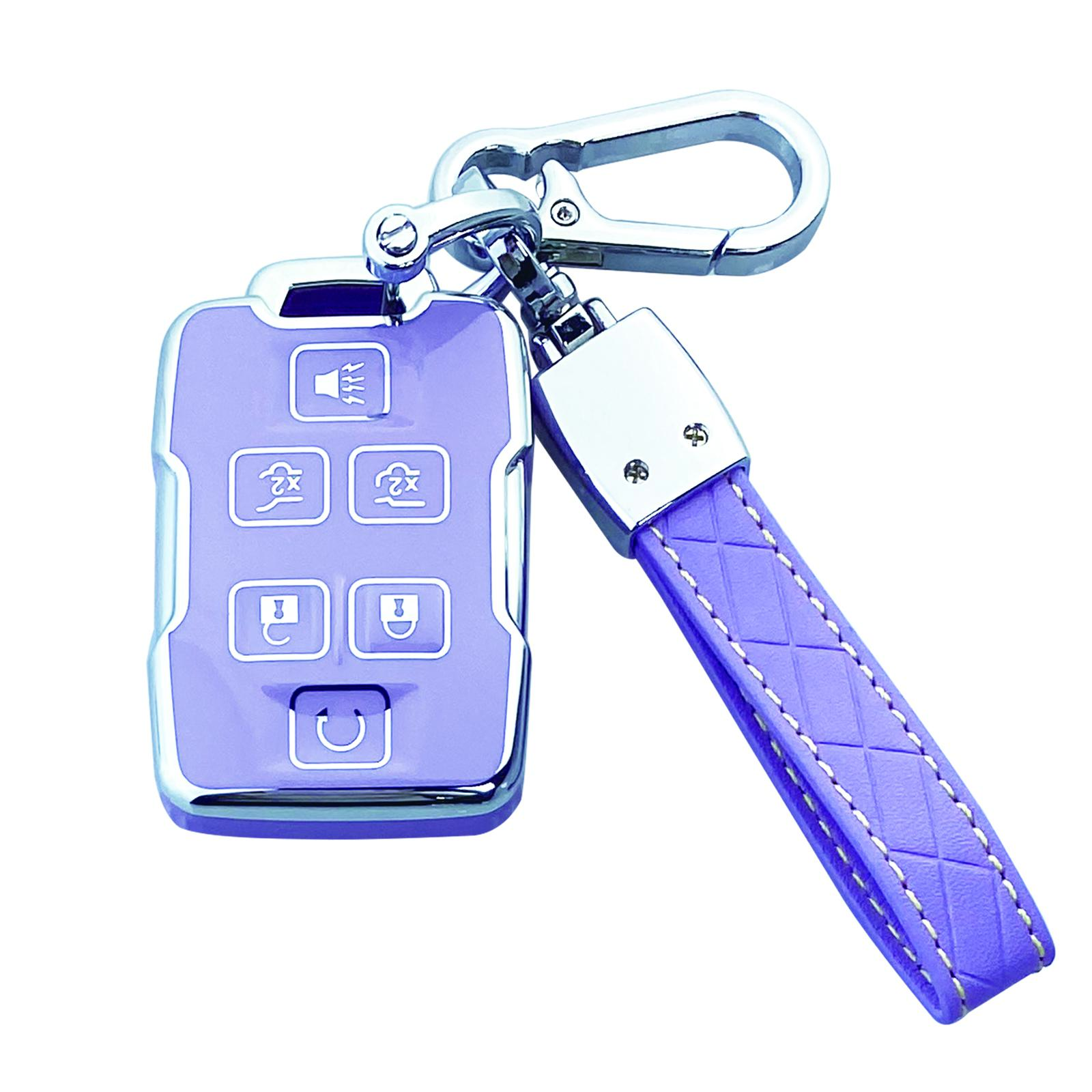 Car Key Cover Case, Keychain Protector for Chevy Silverado 1500 2500HD 3500HD Tahoe Suburban Colorado Canyon GMC Sierra Yukon, Fit High, Easy Installation Shell Accessory, Vehicle Accessories, Truck Accessories