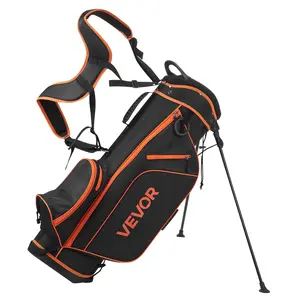 VEVOR Golf Club Set, 12 Pieces Women's Golf Club Complete Set Right Handed with 460CC # 1 Driver, # 3 & 5 Fairway Wood, # 4 Hybrid, # 5/ # 6/ # 7/ # 8/ # 9/ # PW/ # SW Irons, L-Shaped Putter, Golf Stand Bag, OrangeSummervibes