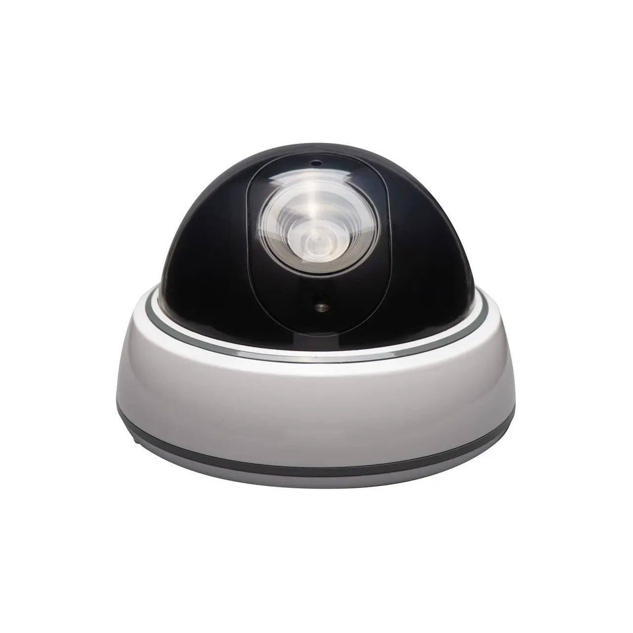 SABRE Fake Dome Security Camera with Blinking Red LED Light for Night Visibility & Easy Installation, Wireless CCTV Dummy Camera for Home & Office Protection