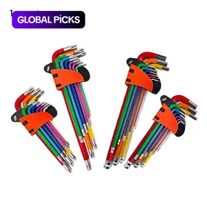 L-Shaped Hexagon Wrench Set, 9 Counts Multifunctional Hexagon Wrench Tool Set, Universal Wrench Set for Home, Car and Mechanical Repair, Hex Wrenches #GLOBAL PICKS
