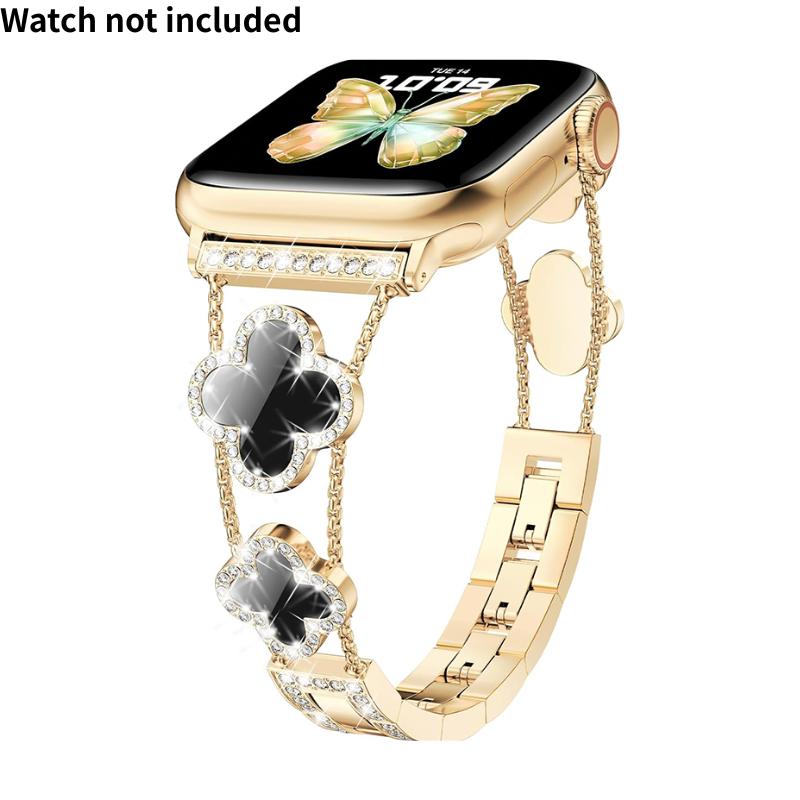 [Excluding watch, adjustable size] Elegant and stylish strap suitable for Apple watch - Metal design - Compatible with all series - Fashionable and durable