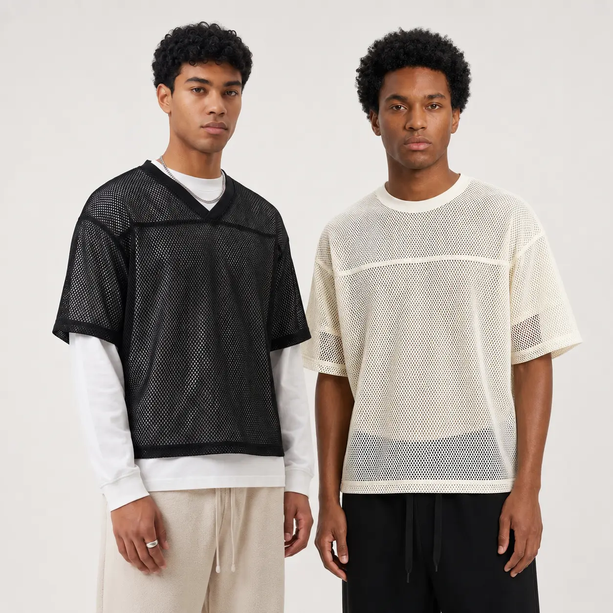 Men’s 240g Oversized Mesh Tshirt, Baggy Boxy Fit, Breathable Shortsleeve Menswear, Casual Streetwear Layering Shirt, Aesthetic, Vibe, Sporty, Basic, Cargo, Drape, Fabric, T-Shirt, Round Neck, Retro, Jersey, Athletic, Foldable, Polyester