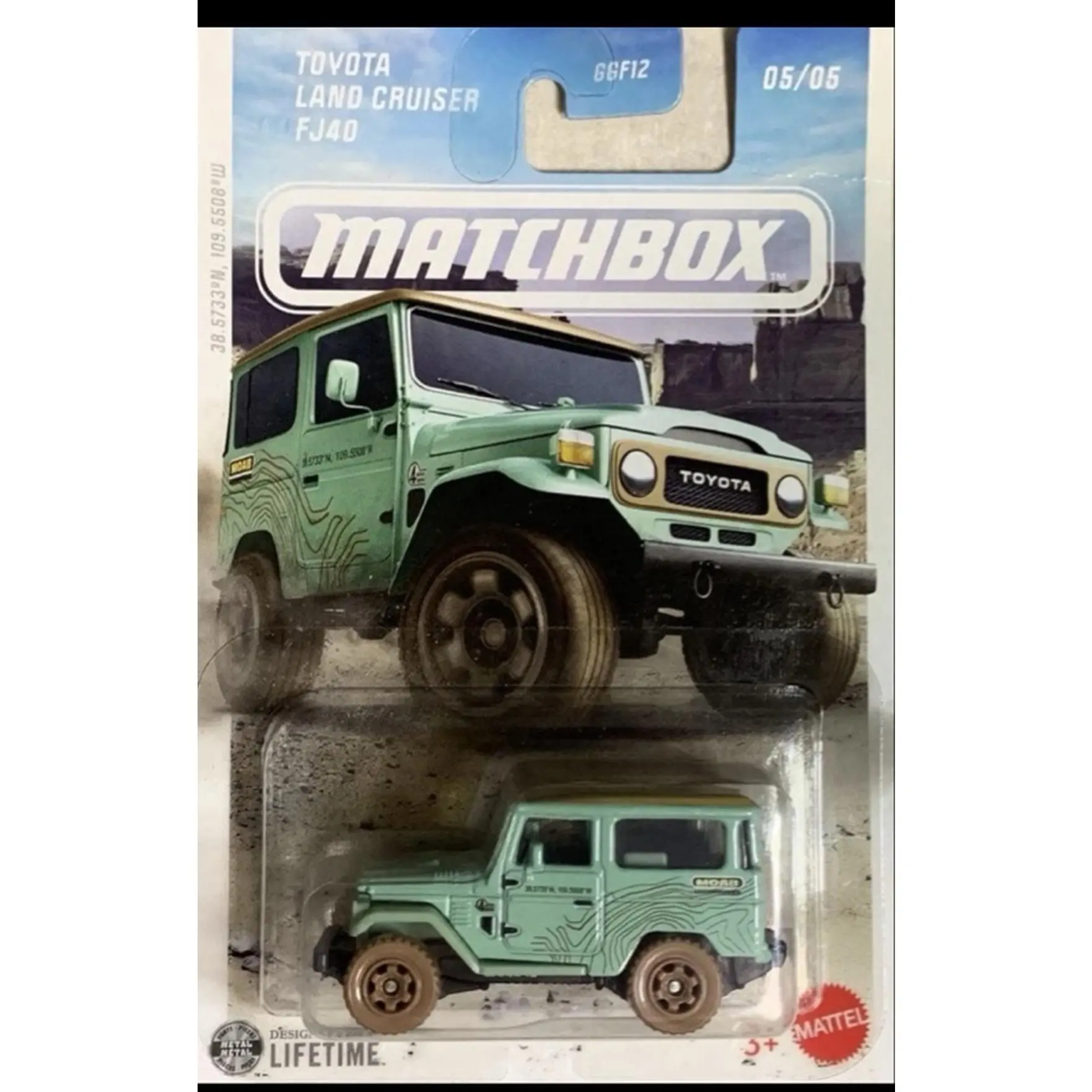 Matchbox Toyota Land Cruiser FJ40 05/05 Model 66F12 Green Diecast Toy Car for Collectors