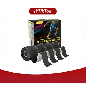 Pre-cut motion tape for movement exercises.6 rolls – 16.4 feet/roll.Elastic cotton motion tape.High-quality muscle pain relief and joint support motion tape.