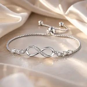 Gifts for Women Mom, Infinity Love Bracelets for Women, Valentines Day Birthday Jewelry Gifts for Her Girls Girlfriend Mom Wife from Daughter Son