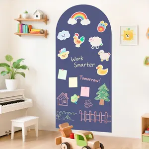 Arch  Wall Decal 39.3x17.5 Inch  Chalk Board Sticker  Chalkboard for Wall Peel and Stick Self Adhesive Blackboard Multifunctional for Playroom  Office