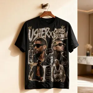Gildan - C.Brown Vintage T-Shirt, R&B Tour Graphic Tee, Hip Hop Concert Shirt, Music Fan Streetwear, Retro Rap Tee Gift
