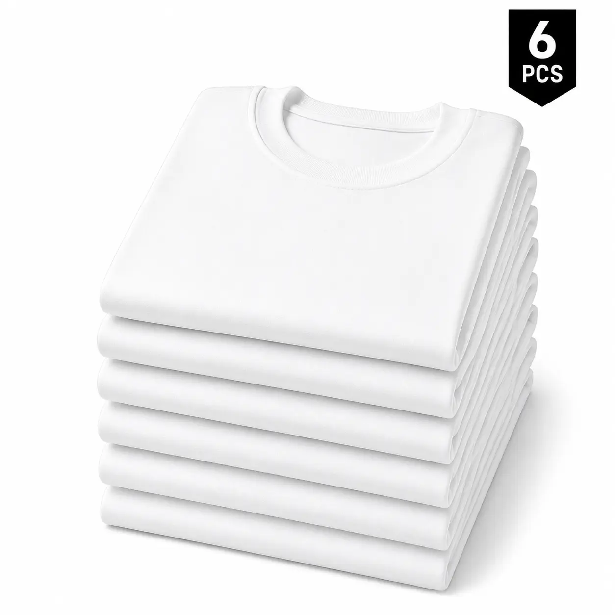 6PCS White