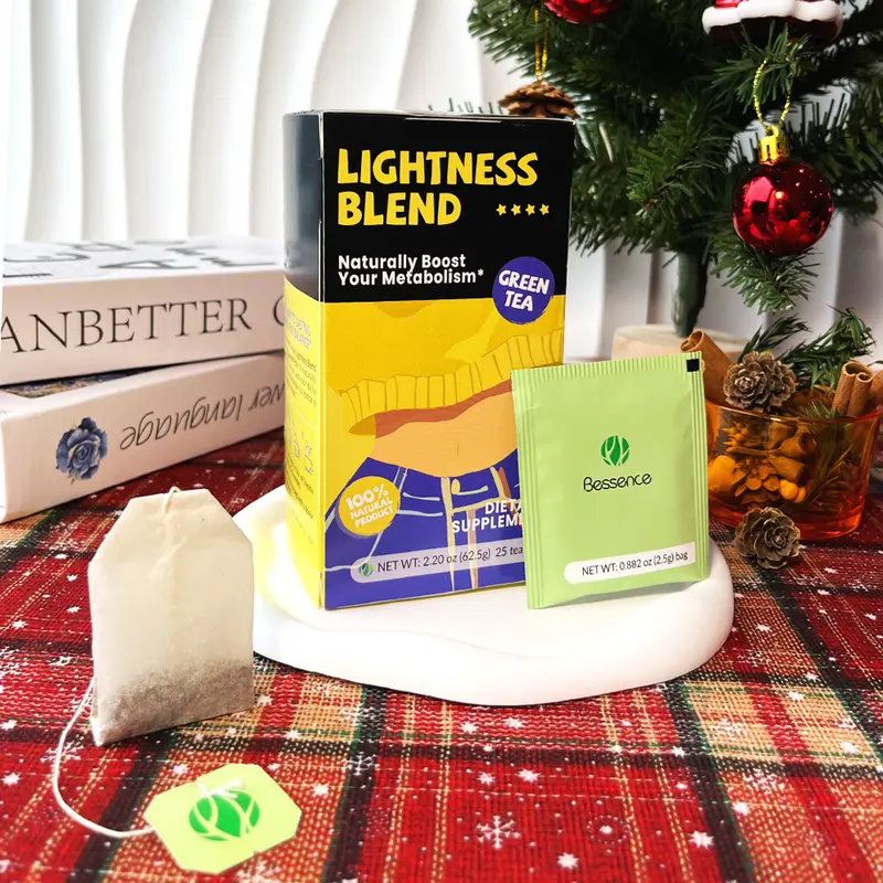 Bessence Lightness Blend Herbal Tea 25 Bags Green Tea Naturally Caffeine-Low Vegan & Non-GMO