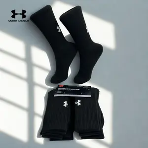 Under Armour Crew Socks Pack-6, Unisex-Adult Socks, Soft Cotton-Blend for All-Day Comfort