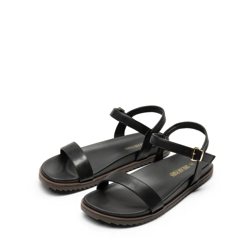 DREAM PAIRS Women's Stylish Round Toe Wedge Anti Slip Sandals - PU Upper, Arch Support, Adjustable Buckle Closure, Casual Beach Shoes for Holidays, Women's Daily Outdoor Summer Footwear,outdoorfun