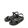 DREAM PAIRS Women's Stylish Round Toe Wedge Anti Slip Sandals - PU Upper, Arch Support, Adjustable Buckle Closure, Casual Beach Shoes for Holidays, Women's Daily Outdoor Summer Footwear