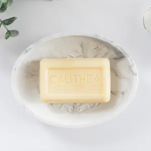 3 Pack Calithea Olive Oil and Argan Soap Bars for Face and Body Nourishing Soothing