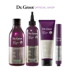 Dr. Groot Complete Set to Reduce Hair Loss, Scalp Revitalizing Solution, Hair Thickening, Biotin