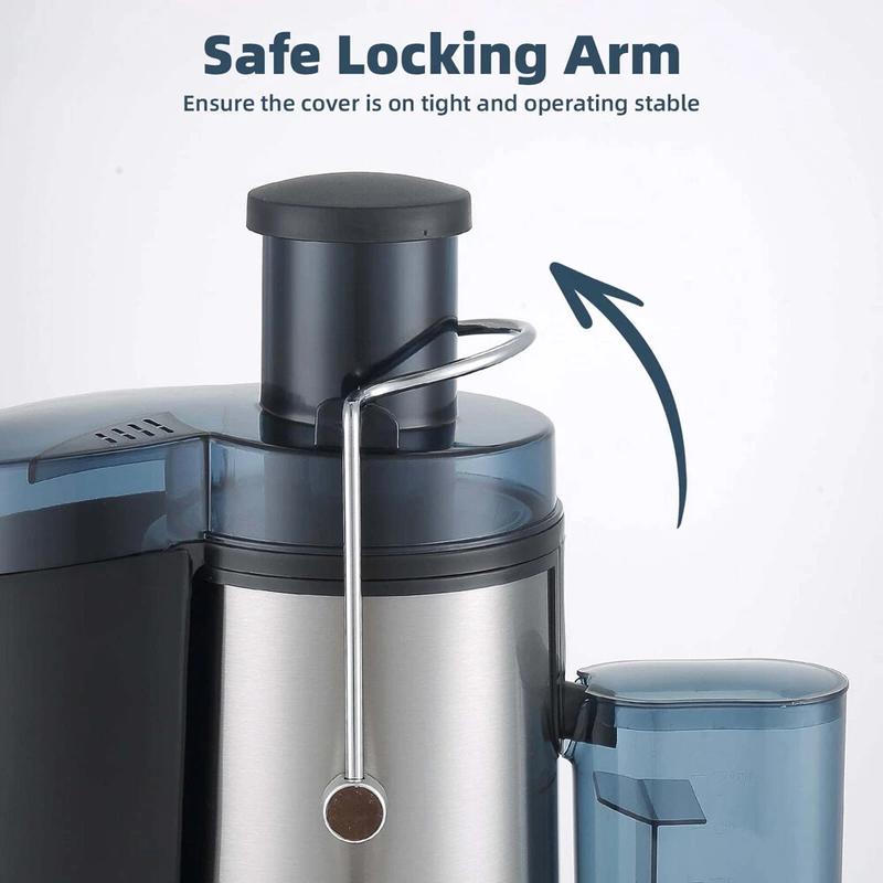 Home Use Multi-function Electric Juicer with Feed Chute for Whole Fruits and Veg . Juice Jug,BPA-Free, Easy to Clean Large Capacity