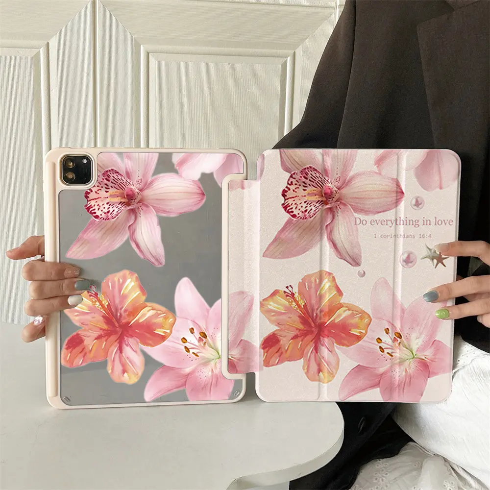 Protective Folio Tablet Cases with Pen Holder, iPad Accessories, compatible with Pro11/10th/Air 2/iPad (8th Gen)/iPad Air 4/5/iPad Pro 11/iPad 10th Gen 10.9-inch 2022/iPad Air 13(M3 2025)/iPad Air 11(M3 2025)