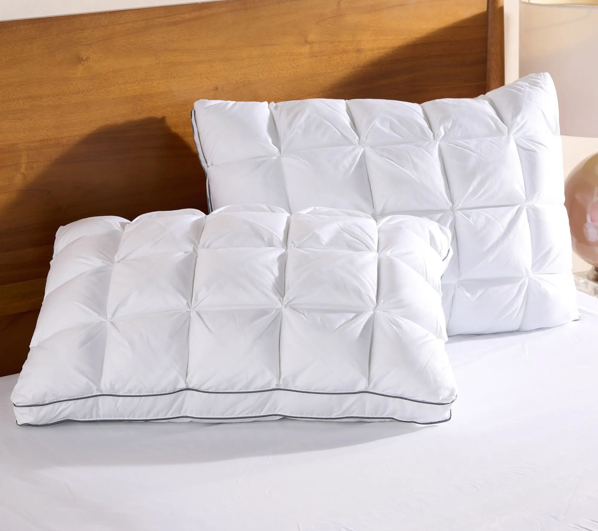 Home Reflections Set of 2 Comfort Cushion Pillows- King Home Reflections Set of 2 Comfort Cushion Pillows- King