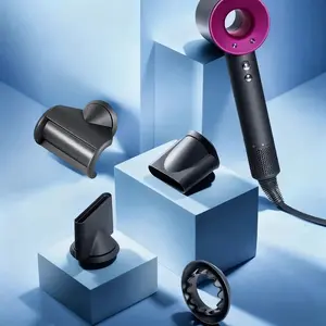 4 Piece Hair Dryer Attachment Set Magnetic Suction Hood Smooth Styling Nozzle Universal Accessories for Blow Dryers Hairdryer